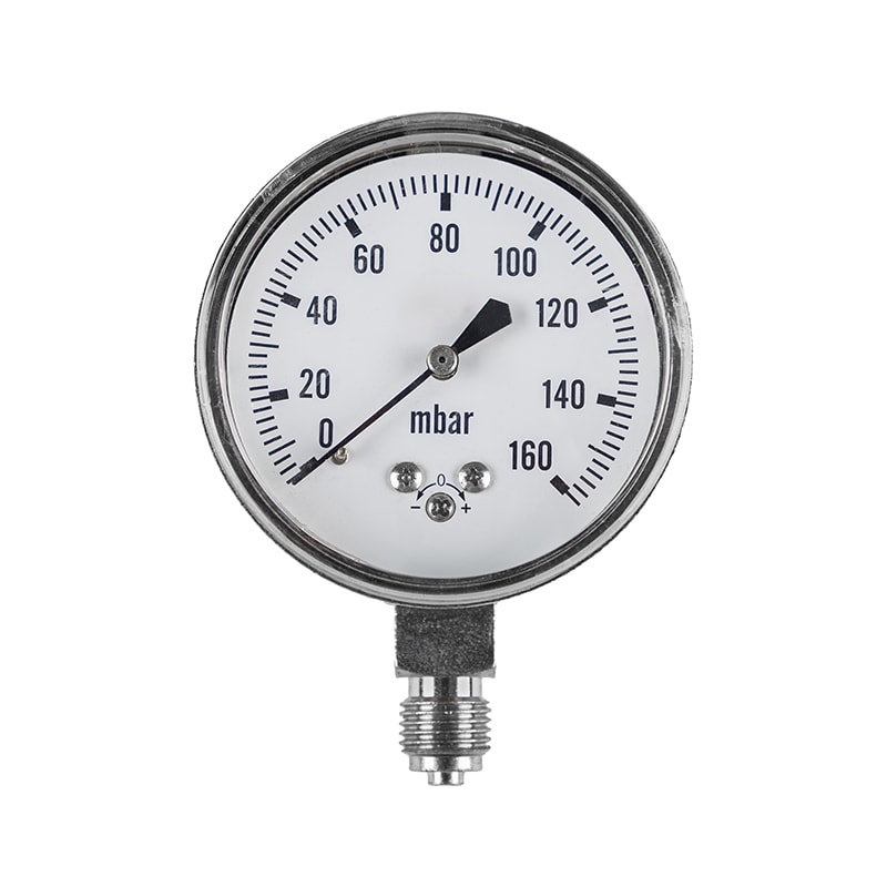 گیج فشار 160 میلی بار صفحه 6 سانت خشک