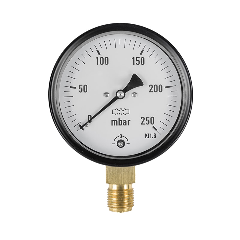 گیج فشار 250 میلی بار صفحه 6 سانت خشک